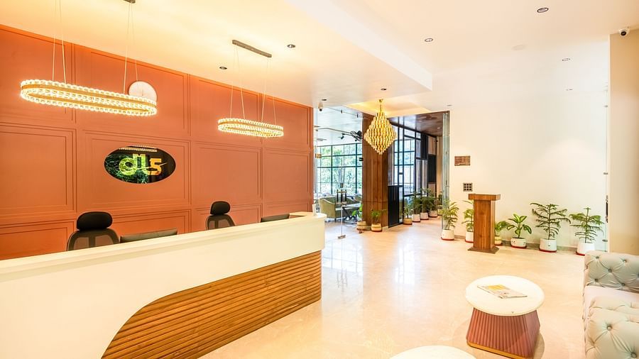 Reception at DLS Divine River Resort and Spa featuring a luxurious decor  and seating area